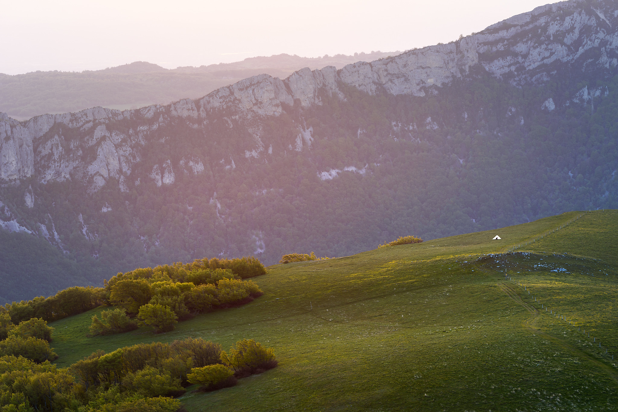 Bivouac sur le plateau d'Ambel