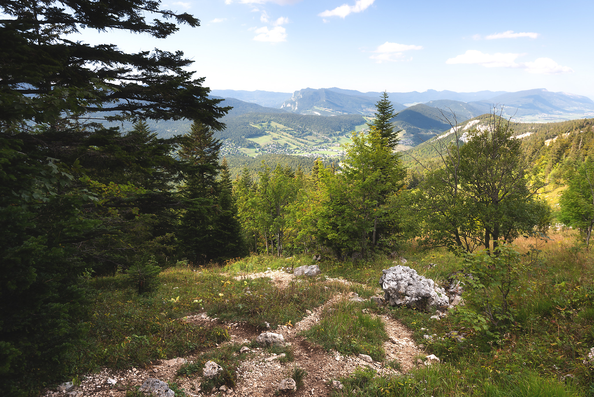 Vue pendant la montée