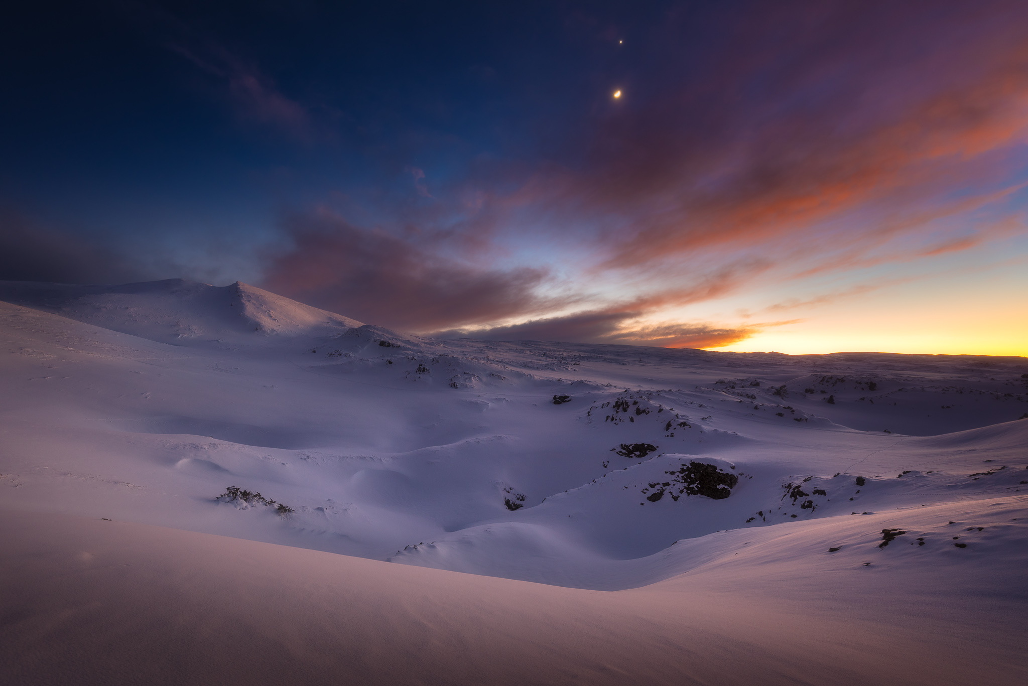 Crépuscule sur Font d'Urle