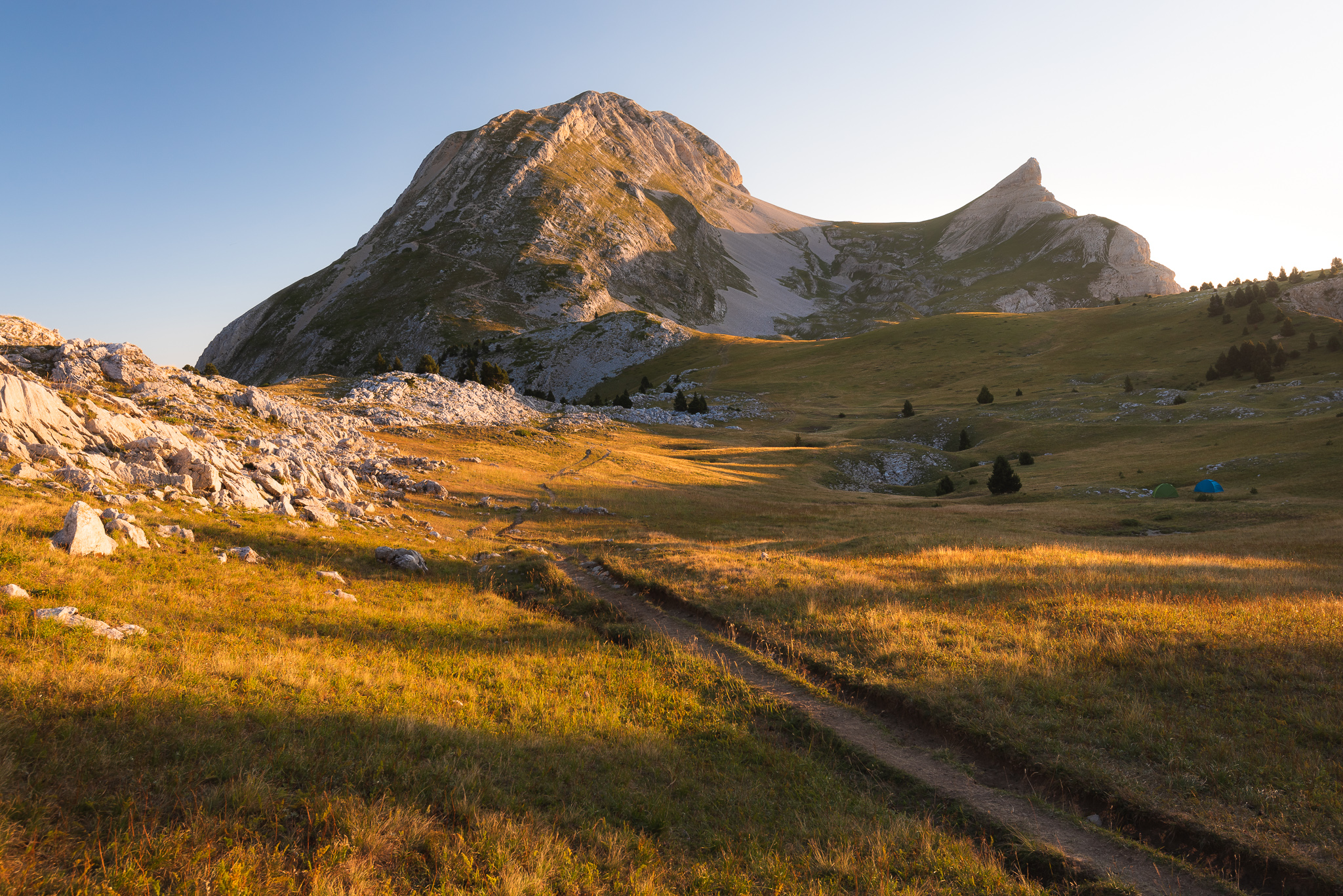 Le Grand Veymont au petit matin