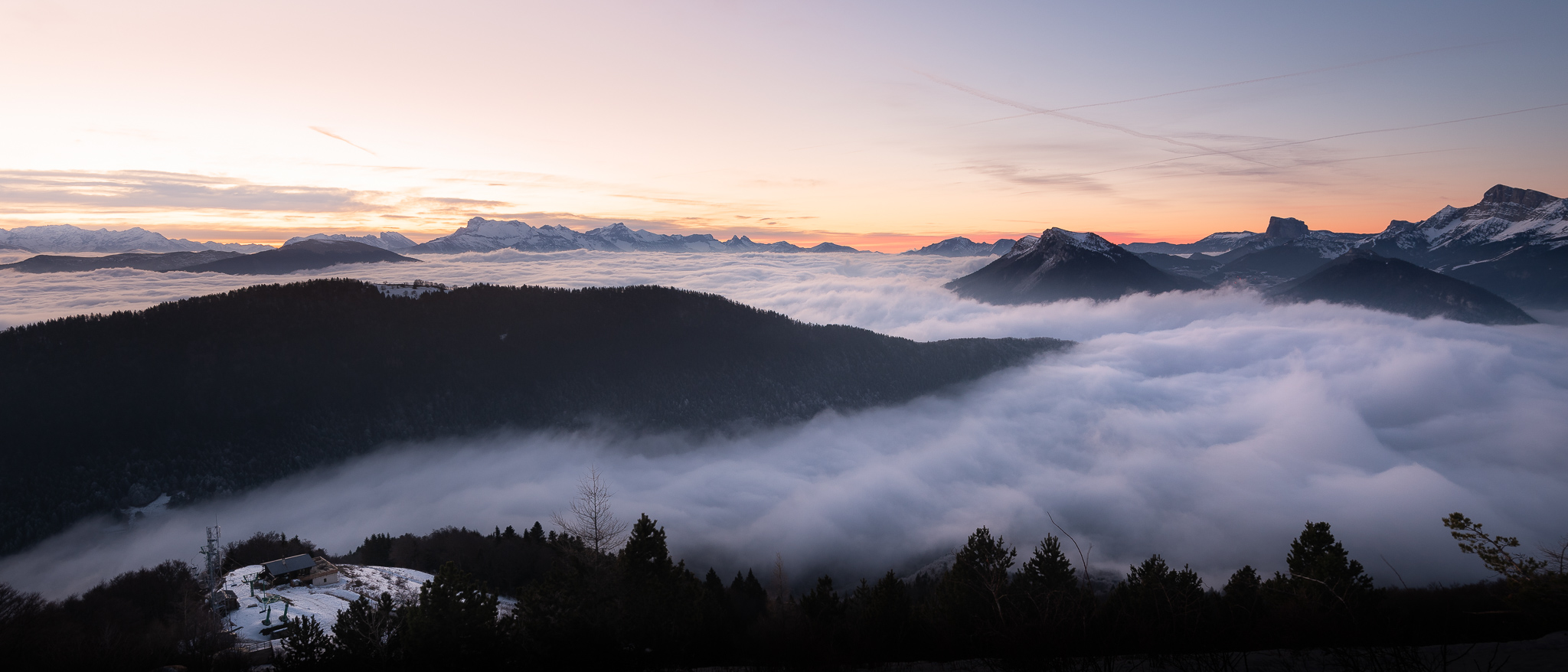 Matinée au dessus des nuages