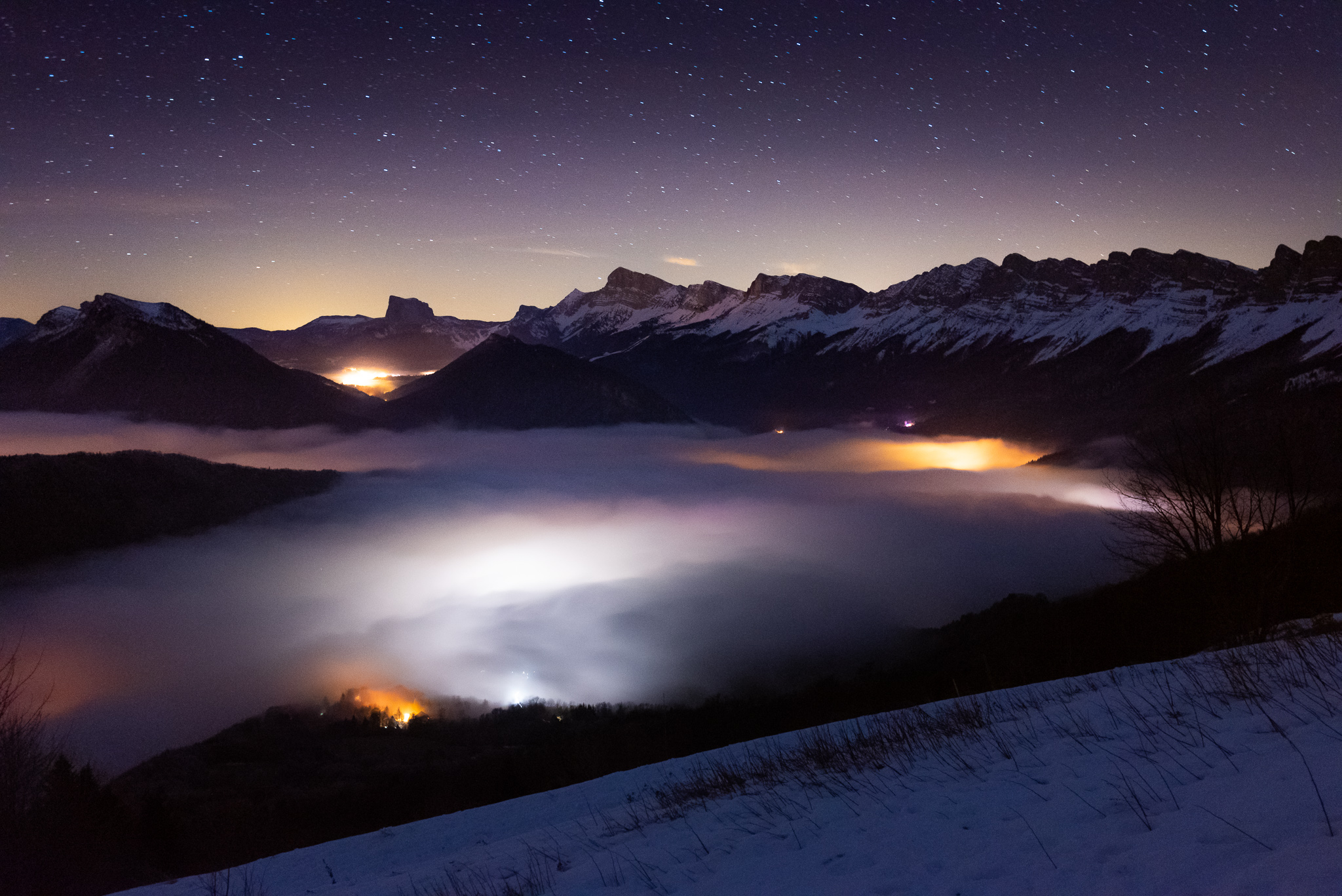 Lumières dans la nuit