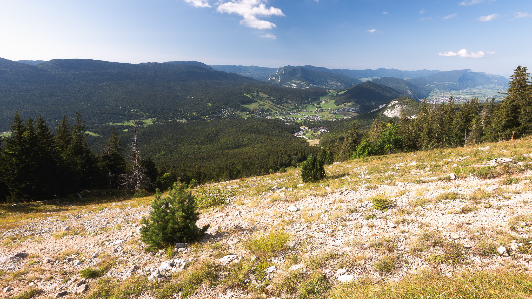 Vue pendant la montée