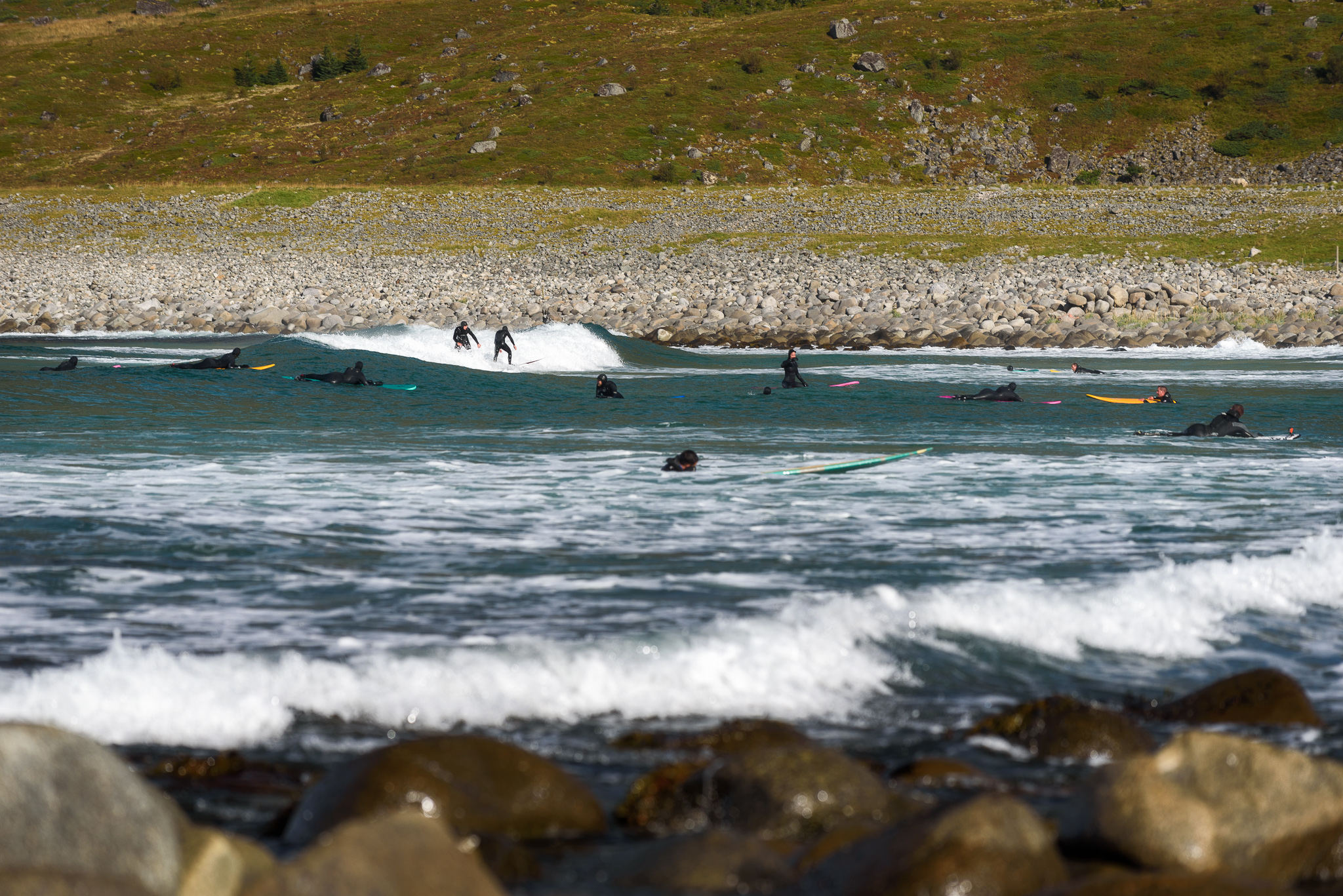 Surfeurs à Unstad