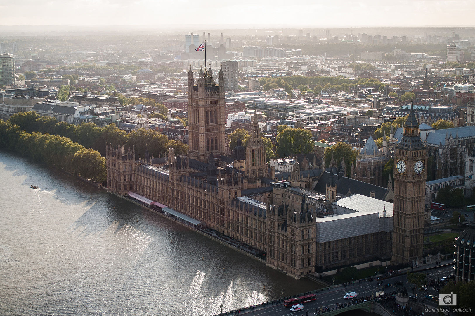 Westminster vu d'en haut